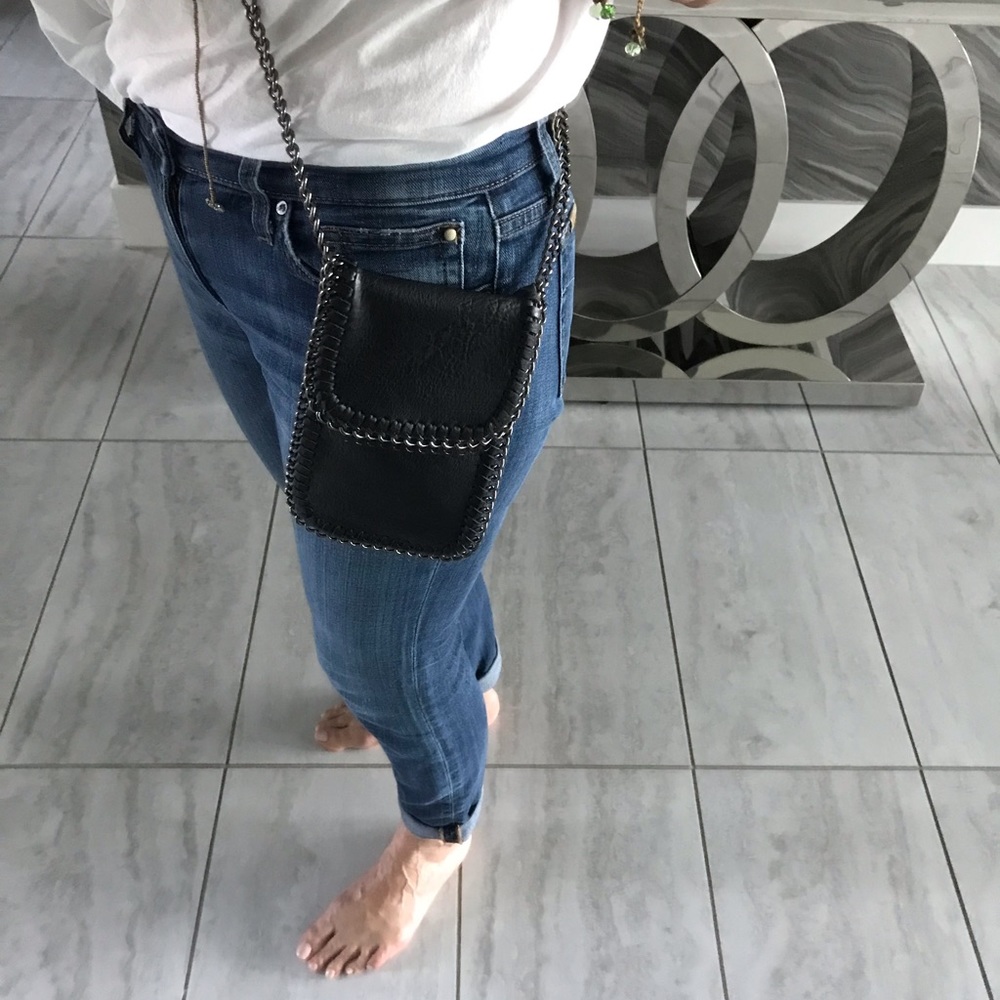 Vegan mini cross body bag.